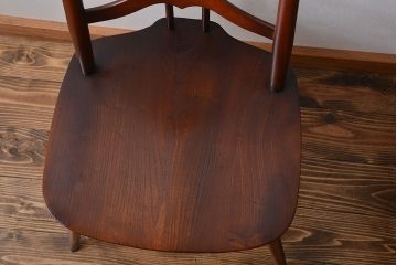 アンティーク家具　イギリスアンティーク　アーコール　チェア2脚セット(2)