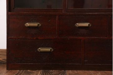 アンティーク家具　古民具・骨董　薄型茶箪笥