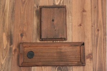アンティーク家具　古民具・骨董　薄型茶箪笥