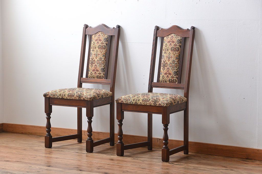 中古　美品　イギリス製チェア2脚セット(2)
