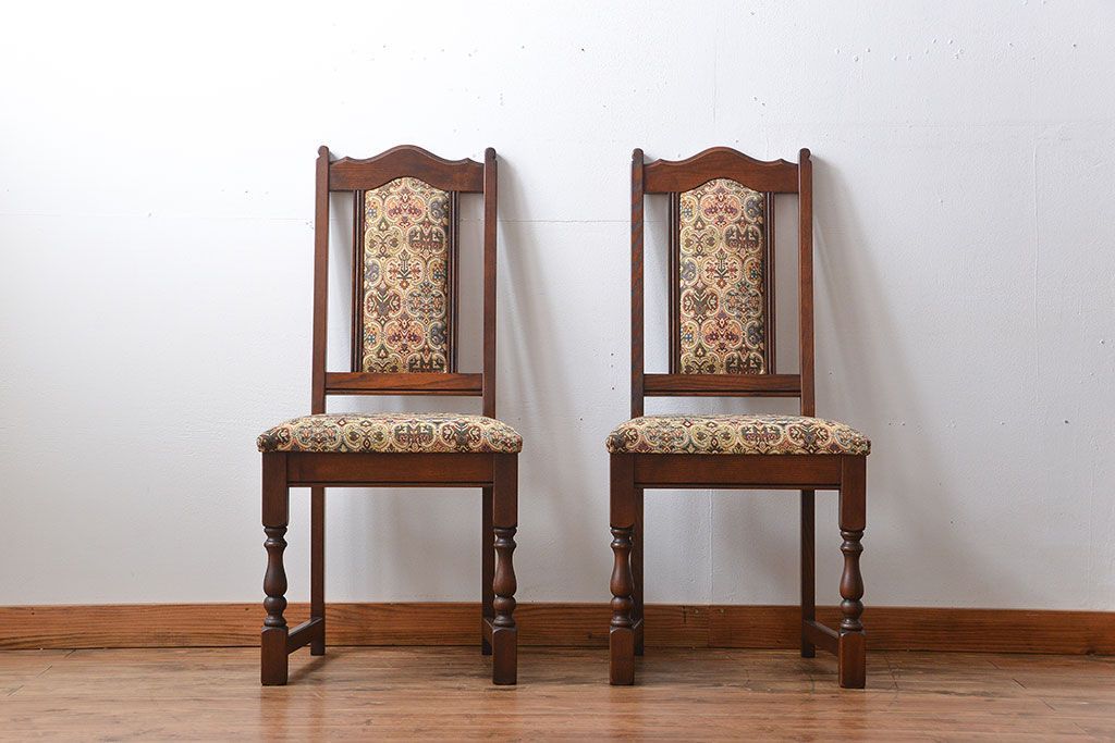 中古　美品　イギリス製チェア2脚セット(2)