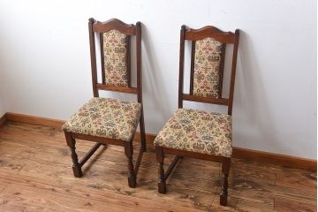 中古　美品　イギリス製チェア2脚セット(2)