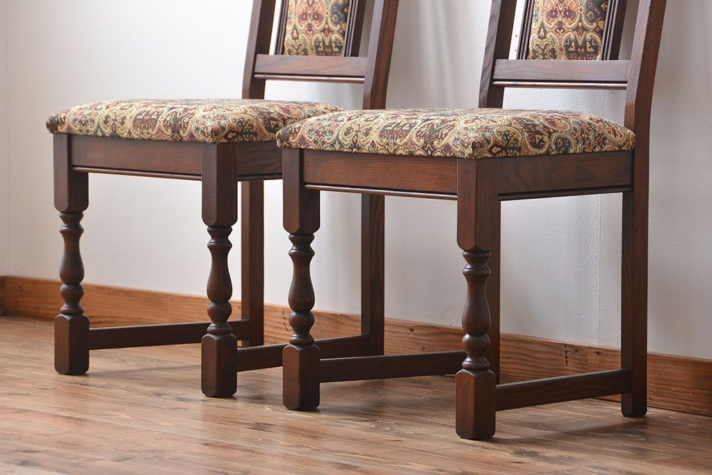 中古　美品　イギリス製チェア2脚セット(2)