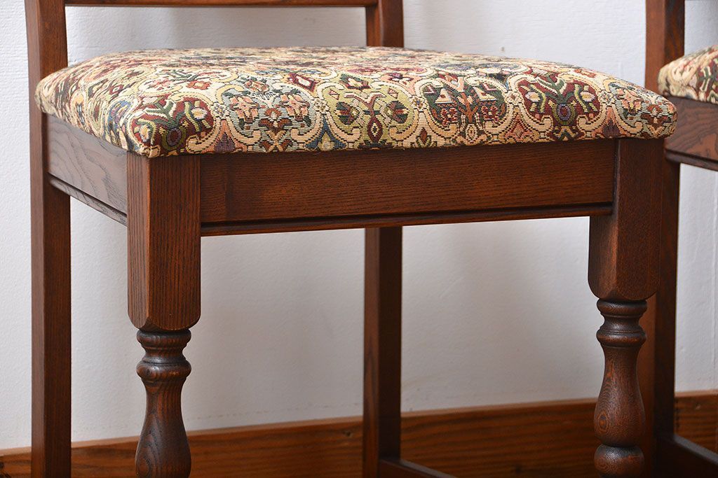 中古　美品　イギリス製チェア2脚セット(2)