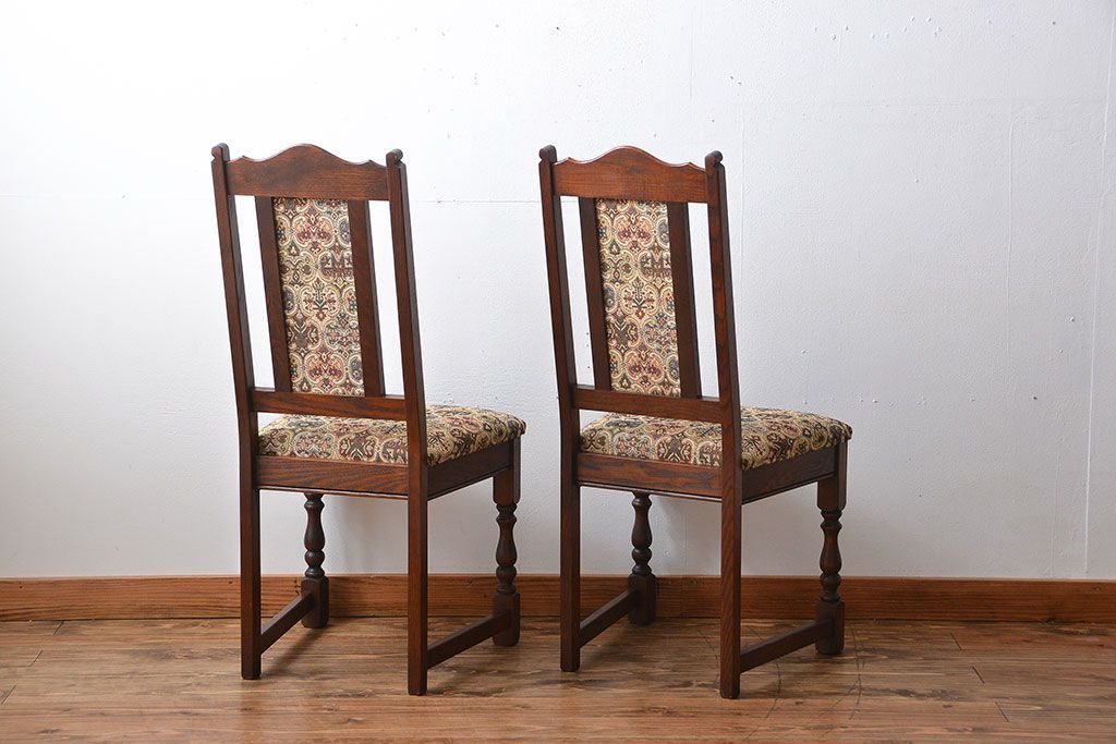 中古　美品　イギリス製チェア2脚セット(2)