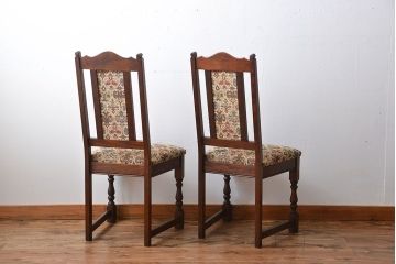 中古　美品　イギリス製チェア2脚セット(2)