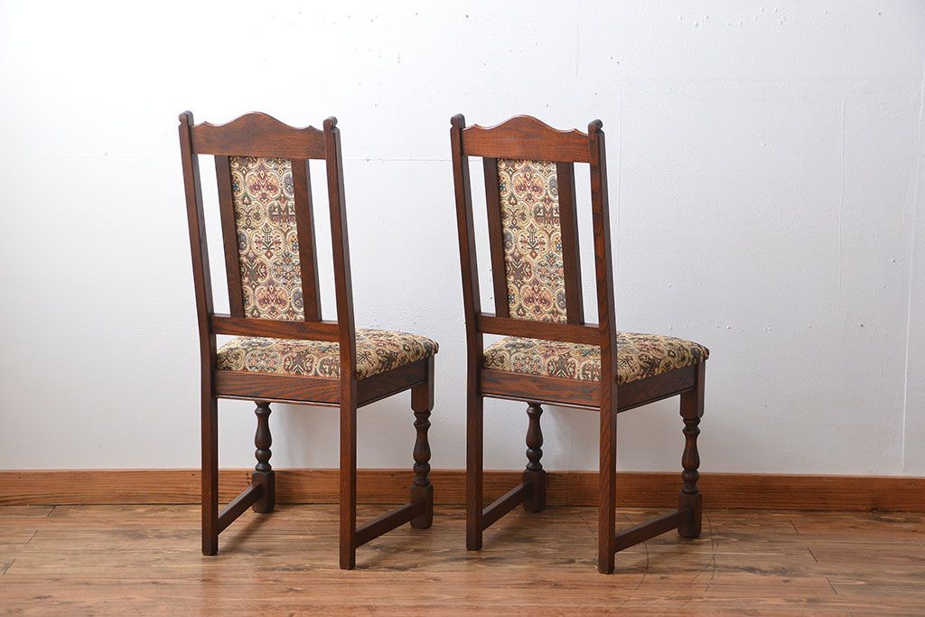 中古　美品　イギリス製チェア2脚セット(2)