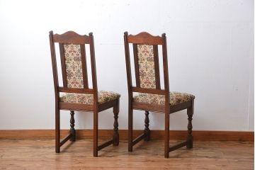 中古　美品　イギリス製チェア2脚セット(2)
