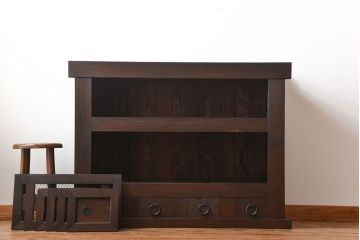 アンティーク家具　古民具・骨董　4尺水屋箪笥サイドボード