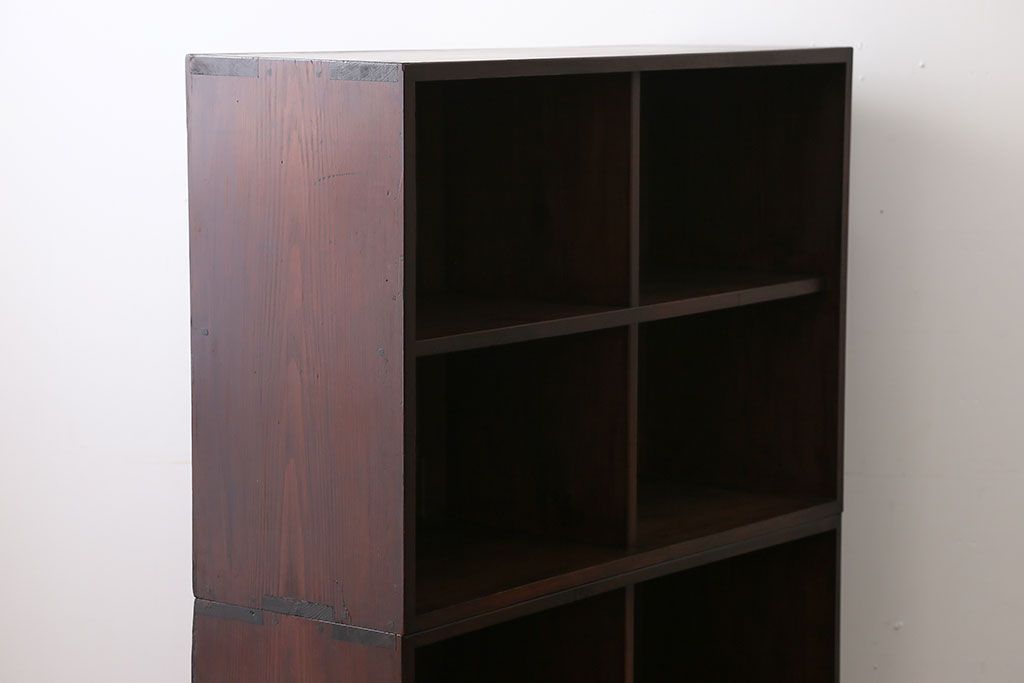 アンティーク家具　アンティーク　2段重ね本棚