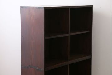 アンティーク家具　アンティーク　2段重ね本棚