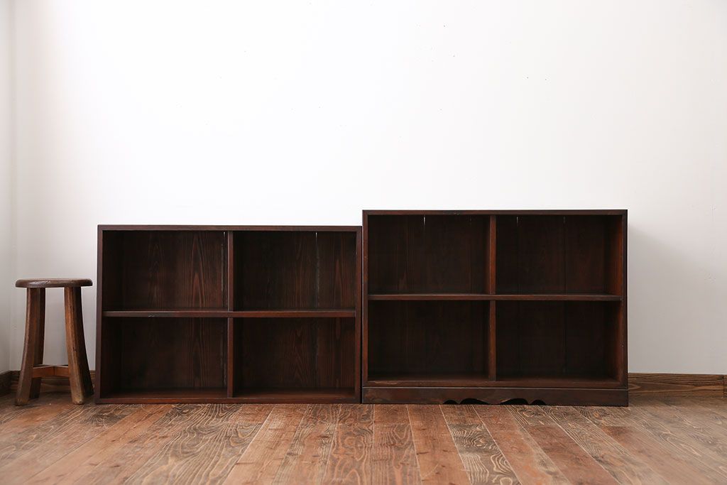 アンティーク家具　アンティーク　2段重ね本棚