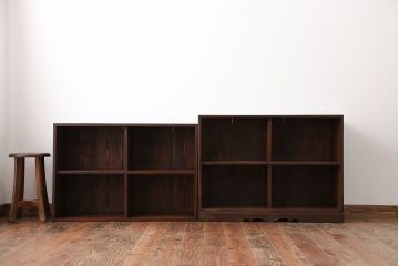 アンティーク家具　アンティーク　2段重ね本棚