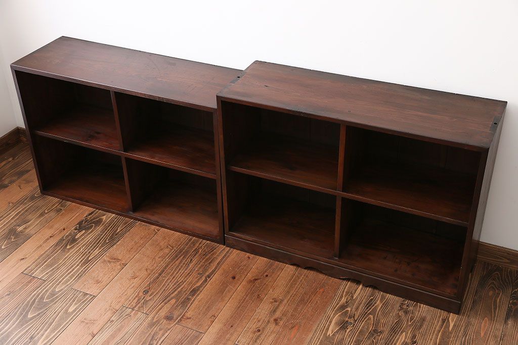 アンティーク家具　アンティーク　2段重ね本棚