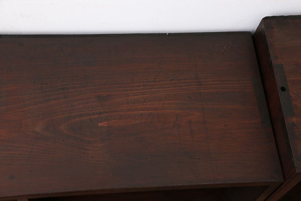 アンティーク家具　アンティーク　2段重ね本棚