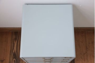 アンティーク家具　ネームプレート付き　ペイント小引き出し