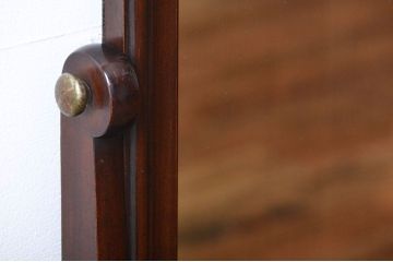 アンティーク家具　古民具・骨董　銅金具の鏡台