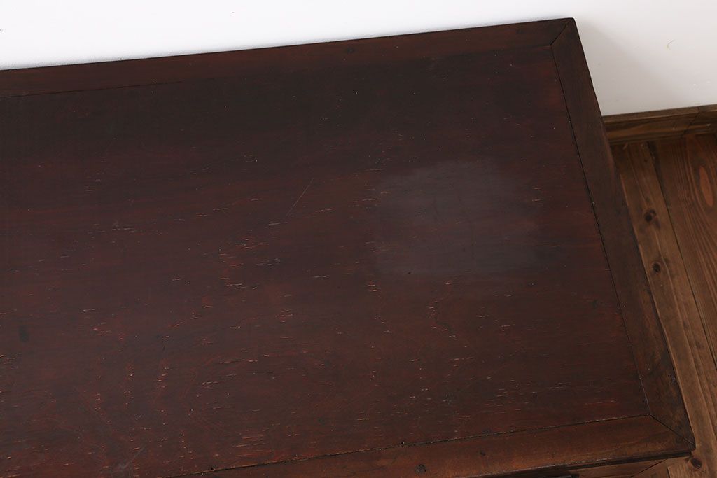 レトロ家具　昭和レトロ　4杯引き出し付き文机