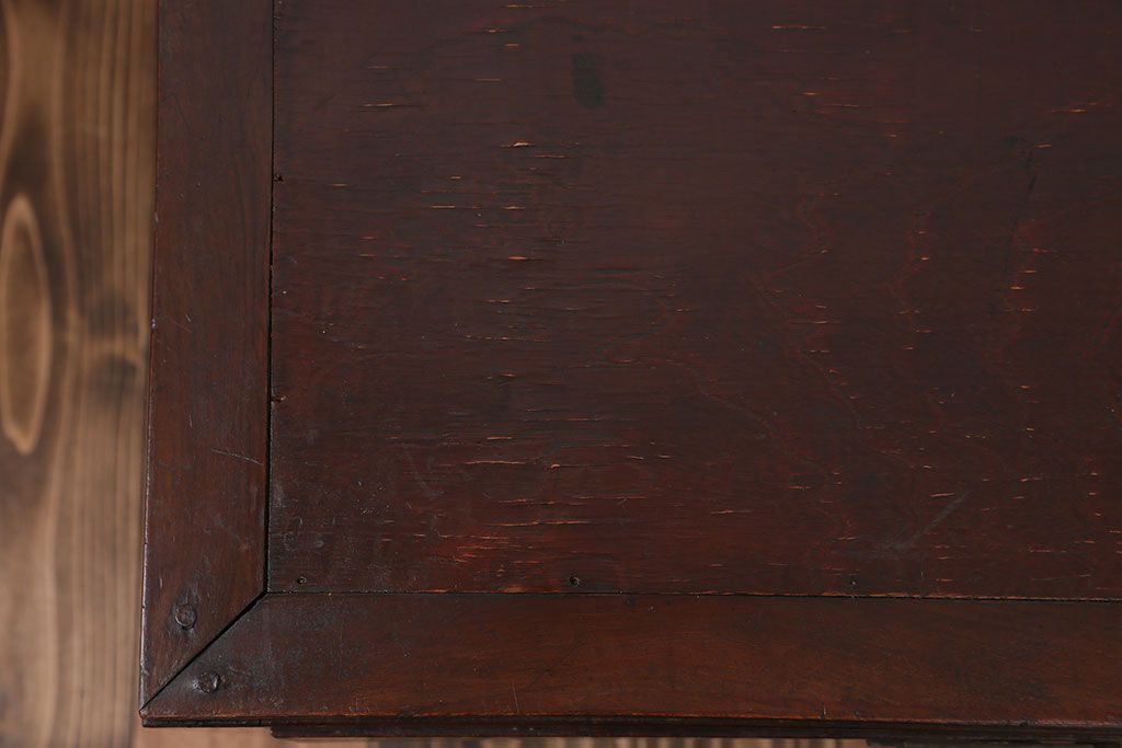 レトロ家具　昭和レトロ　4杯引き出し付き文机