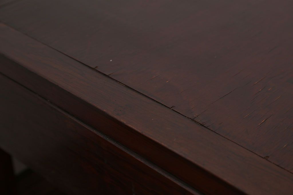 レトロ家具　昭和レトロ　4杯引き出し付き文机