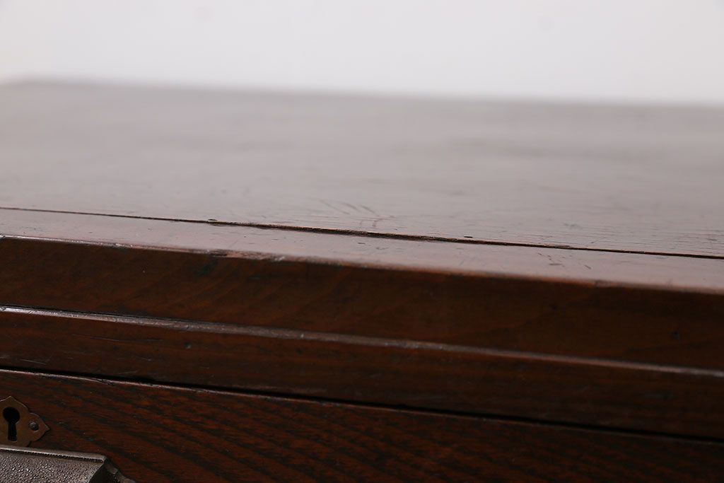 レトロ家具　昭和レトロ　4杯引き出し付き文机