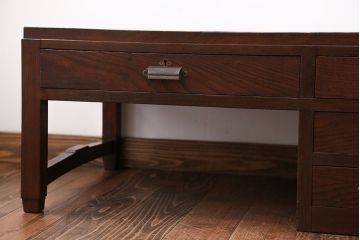 レトロ家具　昭和レトロ　4杯引き出し付き文机