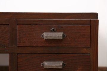 レトロ家具　昭和レトロ　4杯引き出し付き文机
