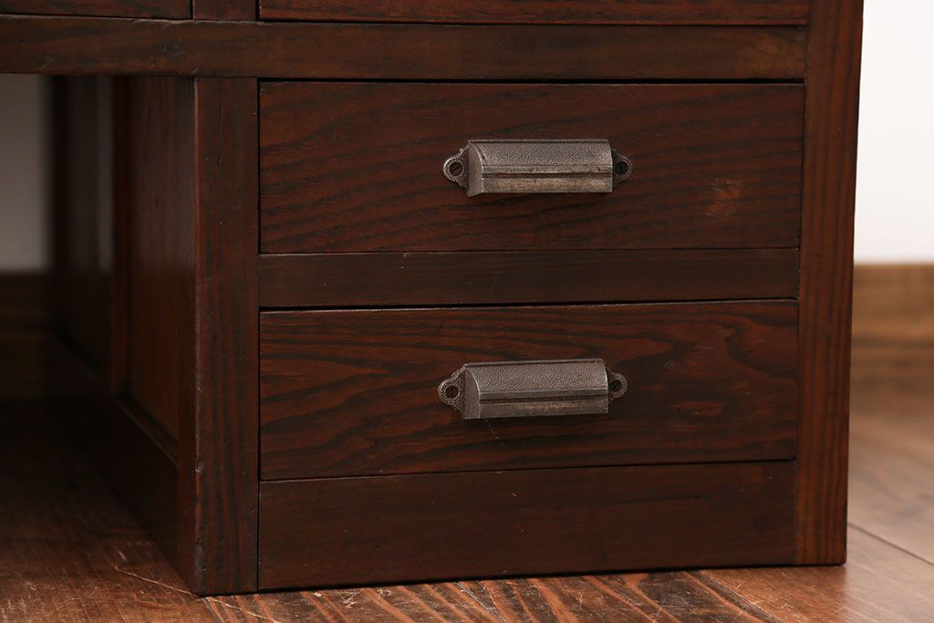 レトロ家具　昭和レトロ　4杯引き出し付き文机