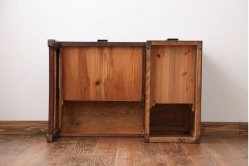 レトロ家具　昭和レトロ　4杯引き出し付き文机