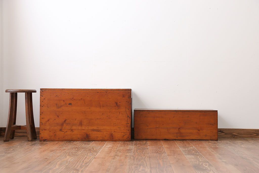 アンティーク雑貨　アンティーク　木箱2個セット