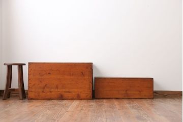 アンティーク雑貨　アンティーク　木箱2個セット