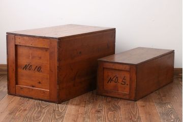 アンティーク雑貨　アンティーク　木箱2個セット