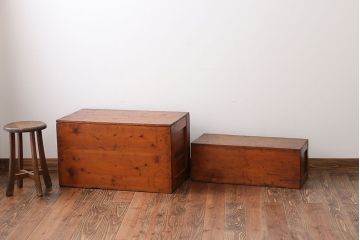 アンティーク雑貨　アンティーク　木箱2個セット