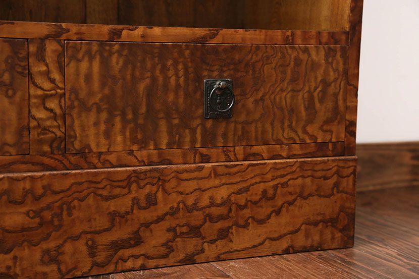 レトロ家具　昭和レトロ　引き出し2杯付き!本棚