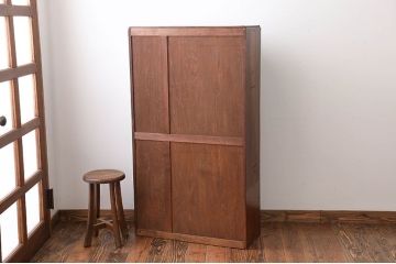 レトロ家具　昭和レトロ　引き出し2杯付き!本棚