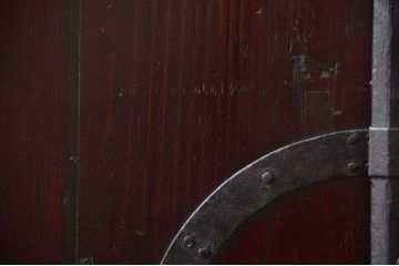 アンティーク家具　江戸期　古作造り　観音開き帳場箪笥