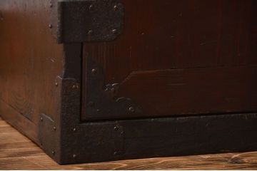 アンティーク家具　江戸期　古作造り　観音開き帳場箪笥