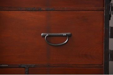 アンティーク家具　江戸期　古作造り　観音開き帳場箪笥