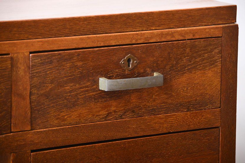 レトロ家具　昭和レトロ　小振りな片袖机