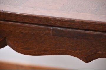 アンティーク家具　フランスアンティーク　パーケット　ドローリーフテーブル