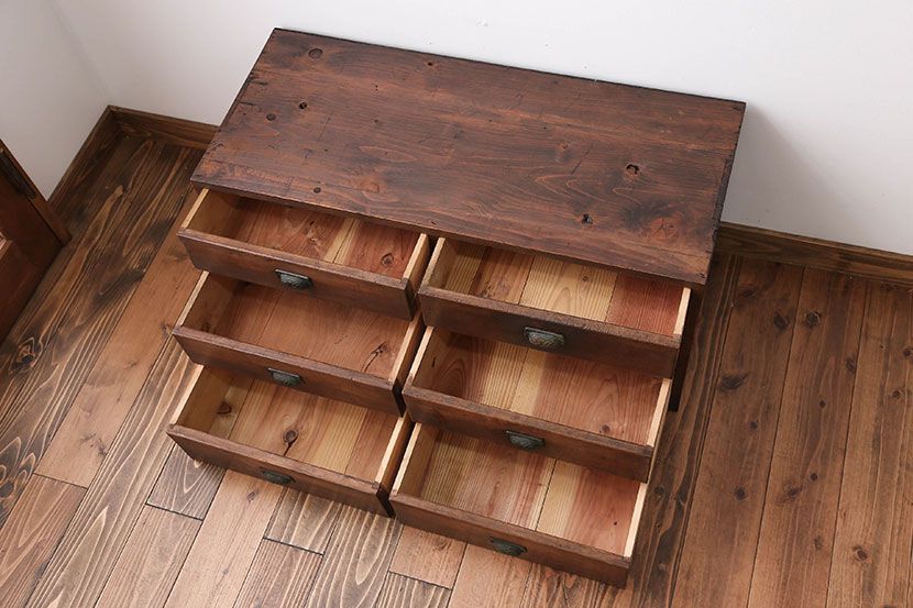 アンティーク家具　古民具・骨董　6杯小引き出し