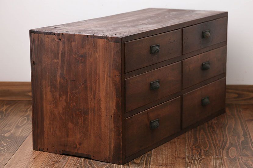 アンティーク家具　古民具・骨董　6杯小引き出し