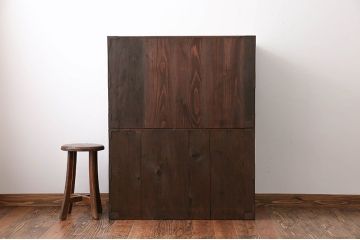 アンティーク家具　古民具・骨董　総檜材の重ね衣装箪笥
