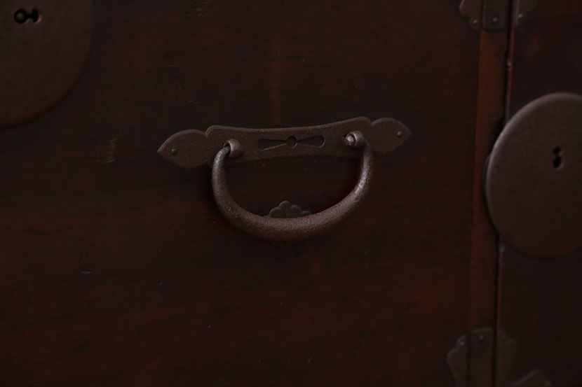 アンティーク家具　古民具・骨董　総檜材の重ね衣装箪笥