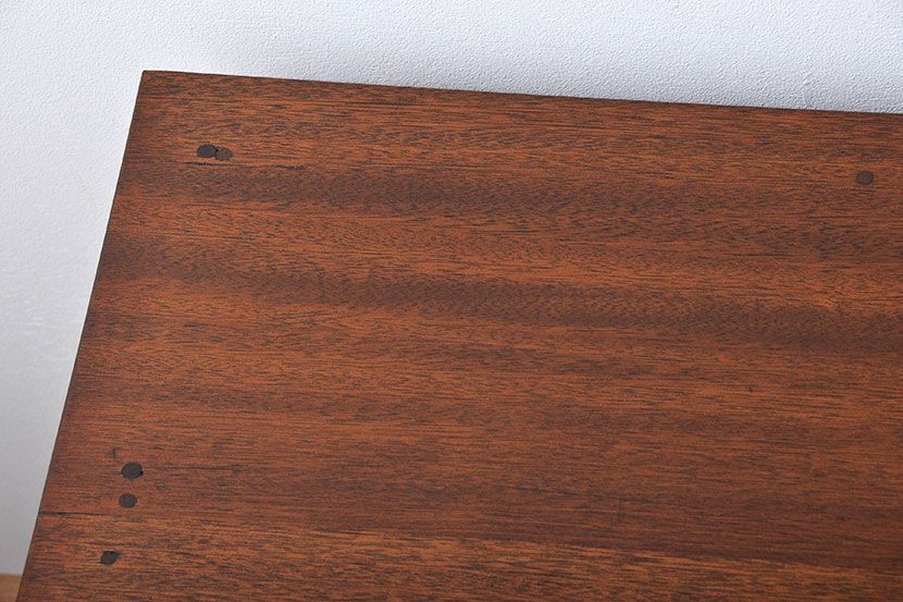 レトロ家具　昭和レトロ　背面扉付き!レトロなアンティーク片袖机