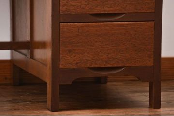 レトロ家具　昭和レトロ　背面扉付き!レトロなアンティーク片袖机