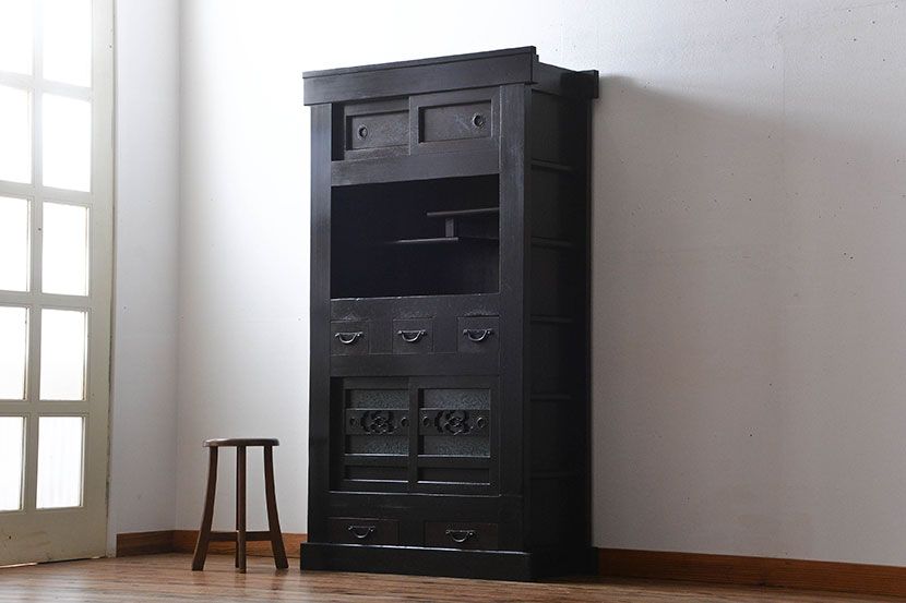 アンティーク家具　古民具・骨董　三尺　水屋箪笥