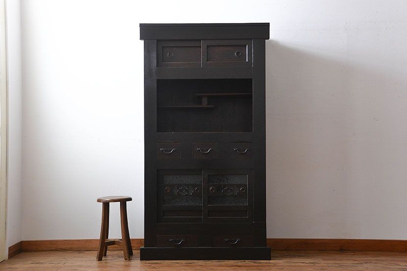 アンティーク家具　古民具・骨董　三尺　水屋箪笥