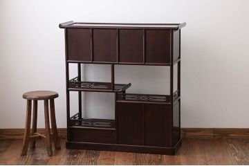民芸家具　唐木の茶棚