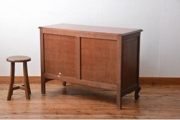 アンティーク家具　イギリスアンティーク　オーク材のチェスト